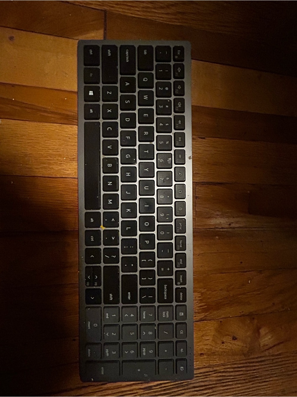 Slim Wireless Aluminum Keyboard - Black